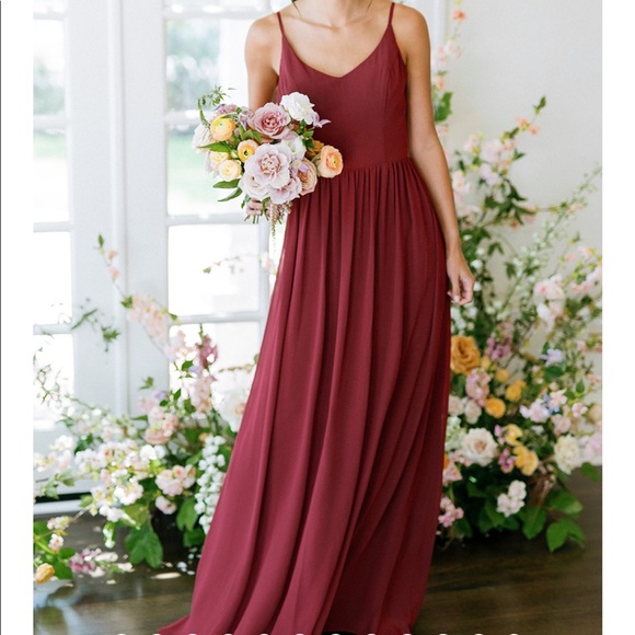 Ainsley Chiffon Dress (RUST - 951) - Picture 5 of 11